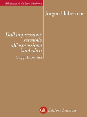 cover image of Dall'impressione sensibile all'espressione simbolica